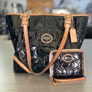 Coach Handbag and Wallet Bundle